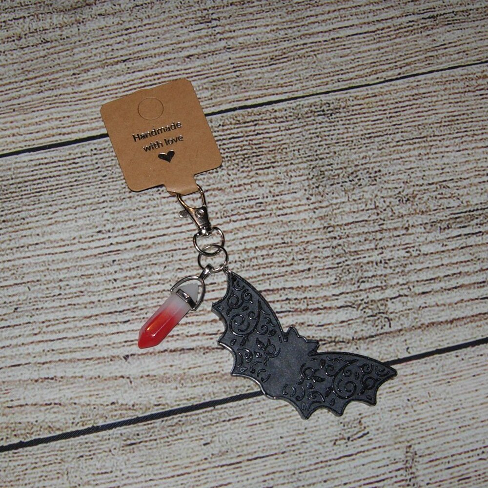 Bat Vampire Dracula Keychain Bag Charm